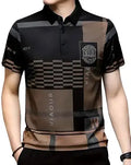 Printed Polo T-Shirt - Black - image 1