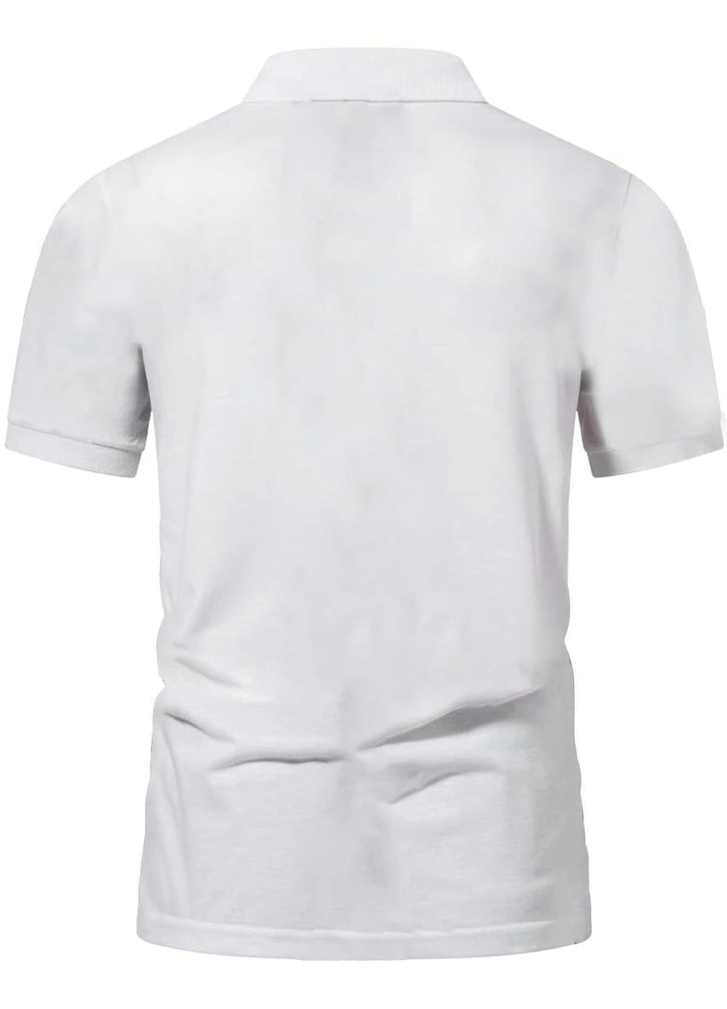 Printed Polo T-Shirt - White - image 3