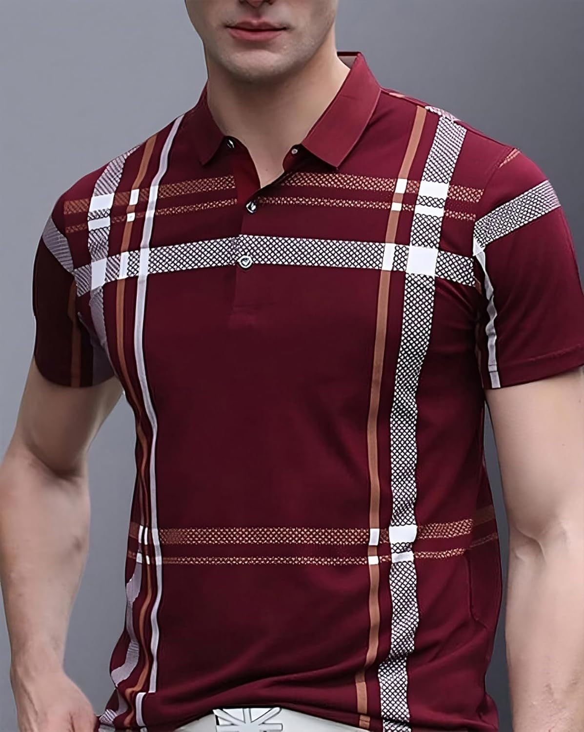 Colorblock Polo T-Shirt - Multicolour - image 4