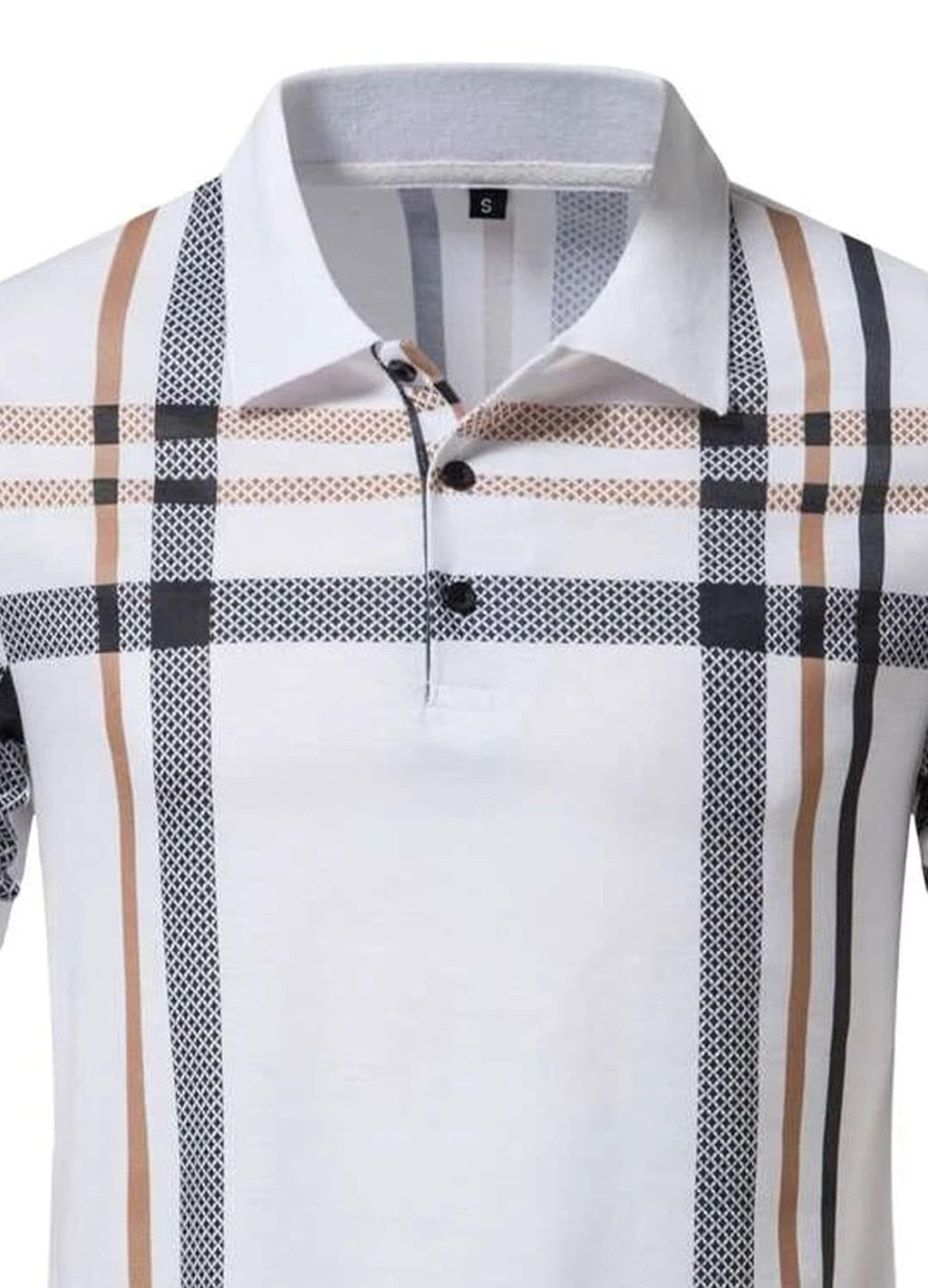 Printed Polo T-Shirt - White - image 4