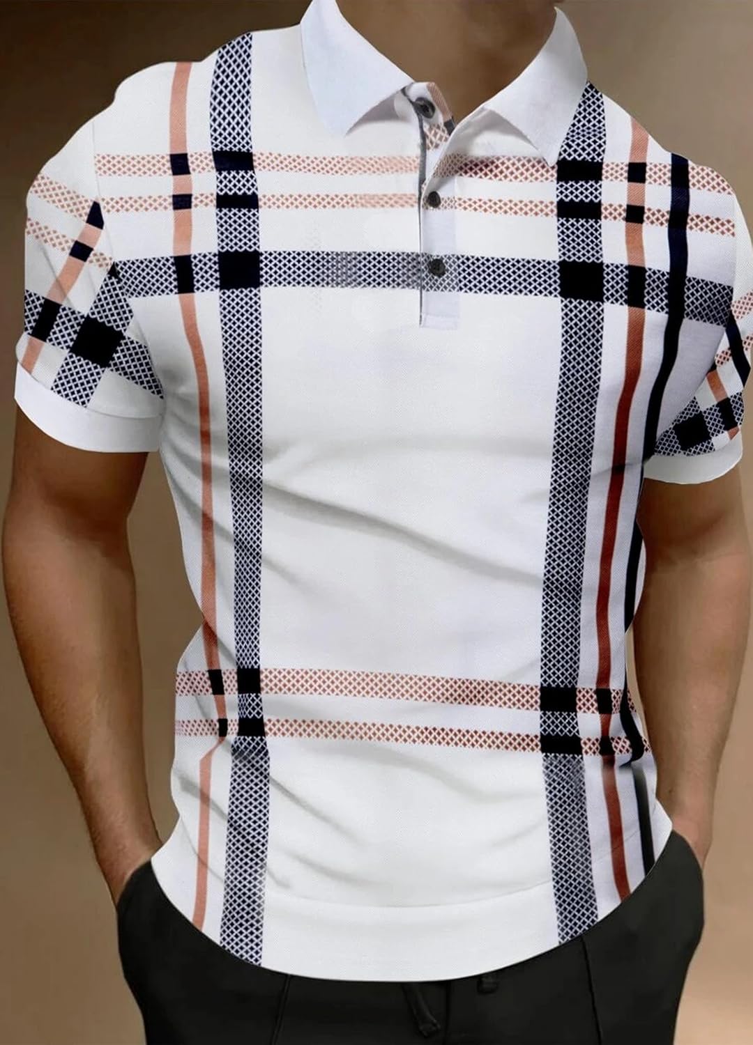 Printed Polo T-Shirt - White - image 2