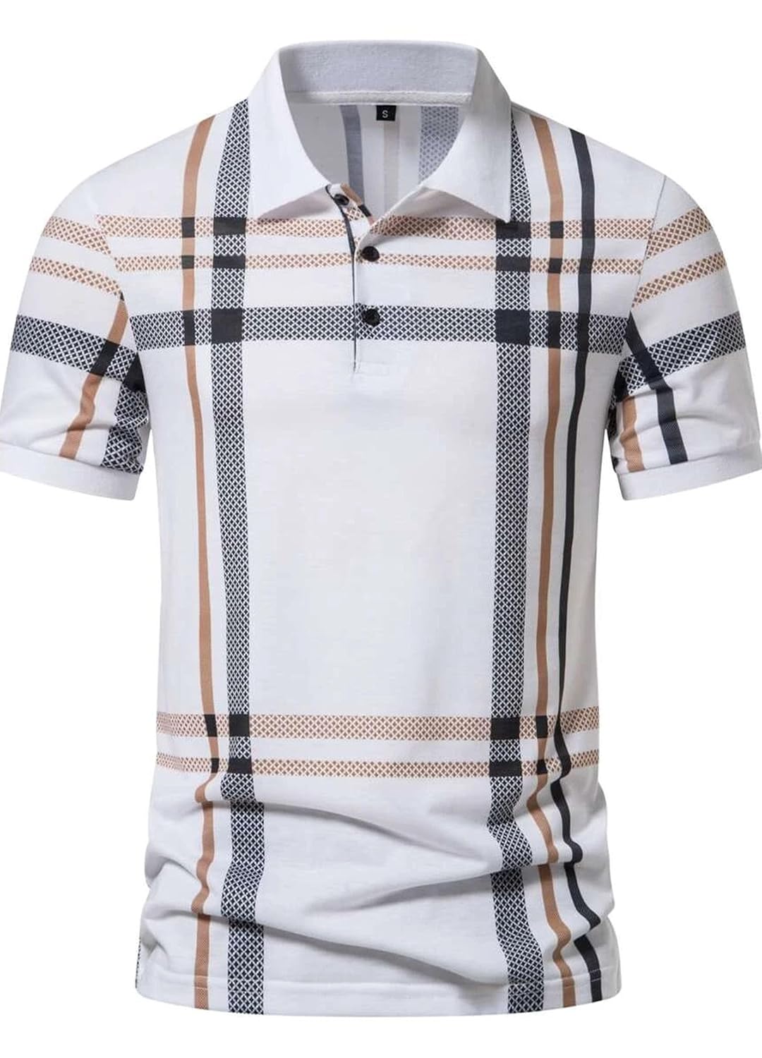 Printed Polo T-Shirt - White - image 1