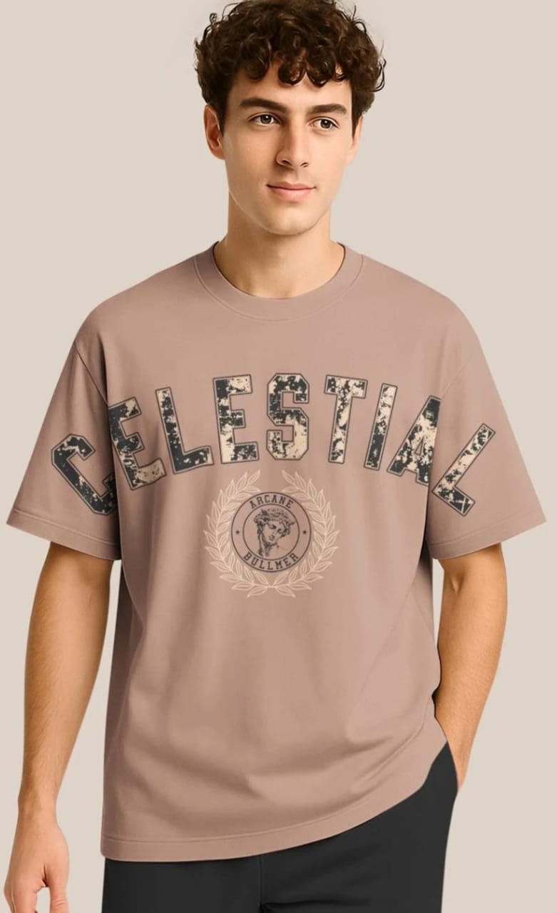 Cord Cult beige typography t-shirt