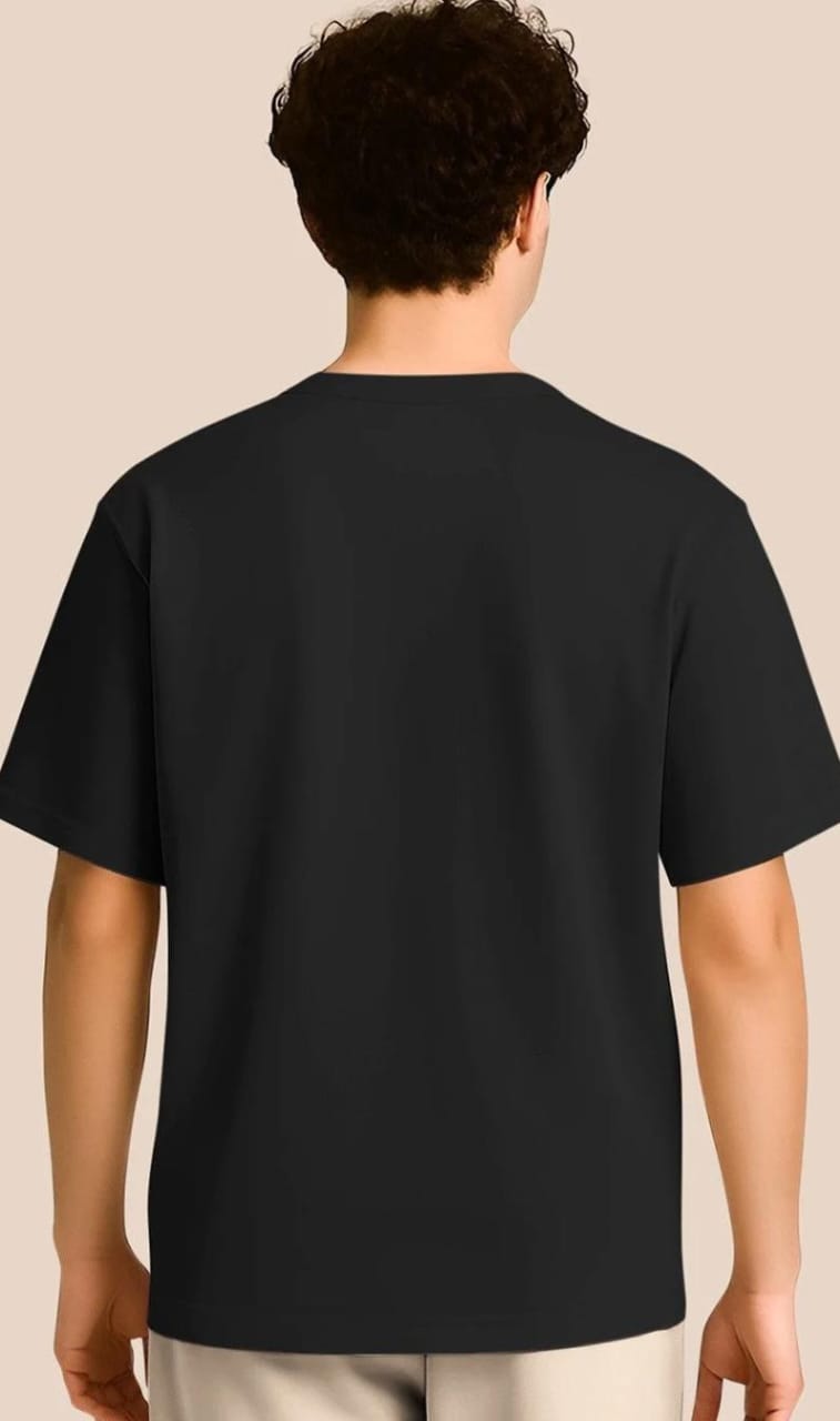 Cord Cult black graphic t-shirt back view