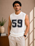 Typography Round Neck White T-Shirt - image 1