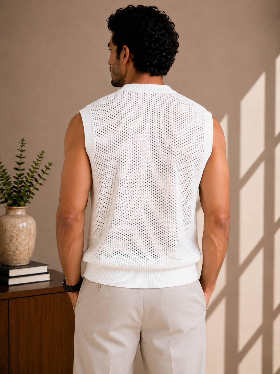 Typography Round Neck White T-Shirt - image 2